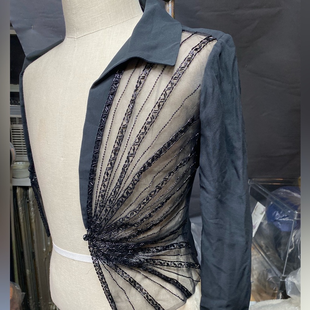 Stunning sheer, beaded, valentino blouse